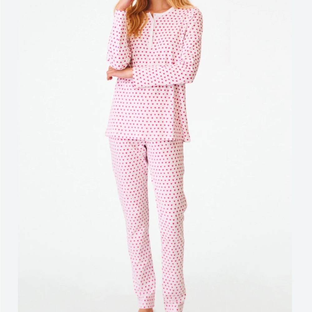 Roberta Roller Rabbit Pink Heart Pajama Set